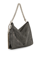 Callie Diamond Motif Suede Clutch Bag